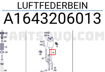 MERCEDES A1643206013 LUFTFEDERBEIN