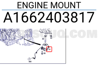 MERCEDES A1662403817 ENGINE MOUNT