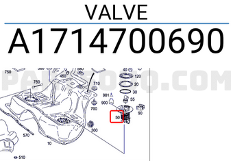 MERCEDES A1714700690 VALVE