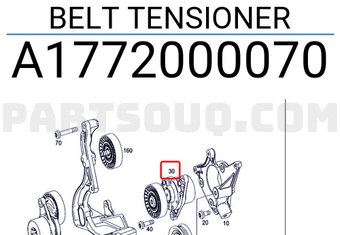 MERCEDES A1772000070 BELT TENSIONER
