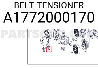 MERCEDES A1772000170 BELT TENSIONER