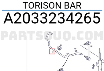 MERCEDES A2033234265 TORISON BAR