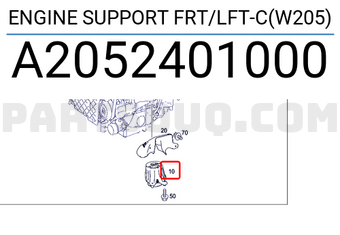 MERCEDES A2052401000 ENGINE SUPPORT FRT/LFT-C(W205)