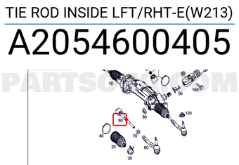 MERCEDES A2054600405 TIE ROD INSIDE LFT/RHT-E(W213)