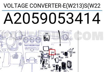 MERCEDES A2059053414 VOLTAGE CONVERTER-E(W213)S(W22