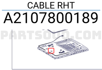MERCEDES A2107800189 CABLE RHT