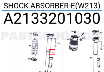 MERCEDES A2133201030 SHOCK ABSORBER-E(W213)