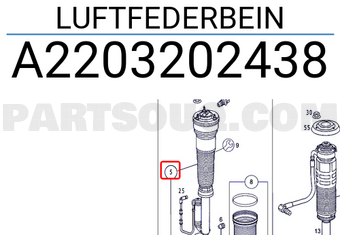 MERCEDES A2203202438 LUFTFEDERBEIN