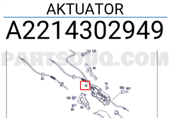 MERCEDES A2214302949 ACTUATOR,PARKING BRAKE-S(W221)