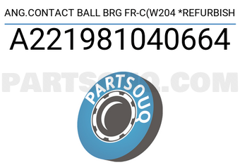 MERCEDES A221981040664 ANG.CONTACT BALL BRG FR-C(W204 *REFURBISH