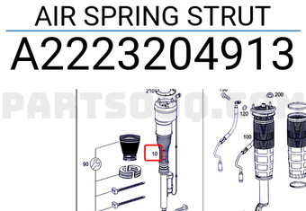 MERCEDES A2223204913 AIR SPRING STRUT