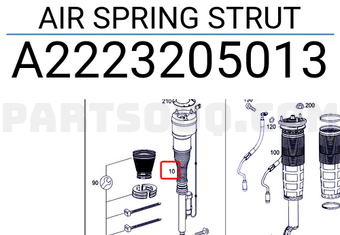 MERCEDES A2223205013 AIR SPRING STRUT