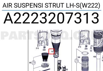 MERCEDES A2223207313 AIR SUSPENSI STRUT LH-S(W222)