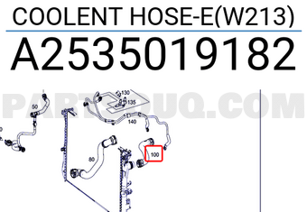 MERCEDES A2535019182 COOLENT HOSE-E(W213)