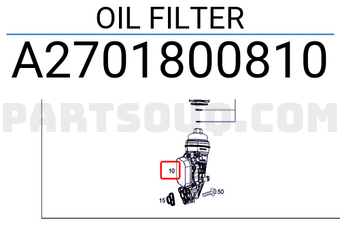 MERCEDES A2701800810 OIL FILTER