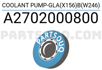 MERCEDES A2702000800 COOLANT PUMP-GLA(X156)B(W246)