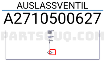 MERCEDES A2710500627 AUSLASSVENTIL