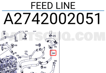 MERCEDES A2742002051 FEED LINE