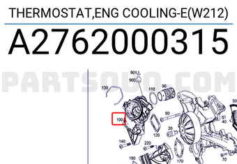 MERCEDES A2762000315 THERMOSTAT,ENG COOLING-E(W212)