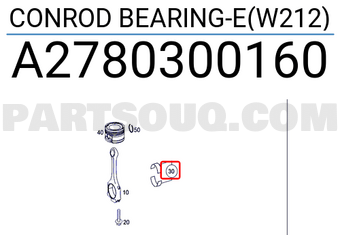 MERCEDES A2780300160 CONROD BEARING-E(W212)