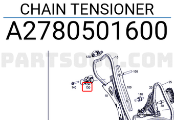 MERCEDES A2780501600 CHAIN TENSIONER