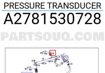 MERCEDES A2781530728 PRESSURE TRANSDUCER