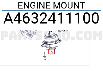 MERCEDES A4632411100 ENGINE MOUNT