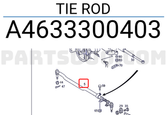 MERCEDES A4633300403 TIE ROD