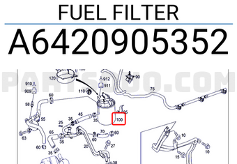MERCEDES A6420905352 FUEL FILTER