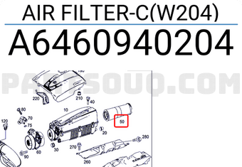 MERCEDES A6460940204 AIR FILTER-C(W204)