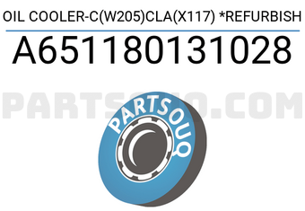 MERCEDES A651180131028 OIL COOLER-C(W205)CLA(X117) *REFURBISH