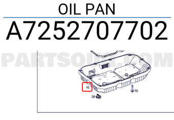 MERCEDES A7252707702 OIL PAN