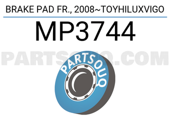 MINTYE MP3744 BRAKE PAD FR., 2008~TOYHILUXVIGO