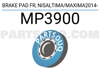 MINTYE MP3900 BRAKE PAD FR, NISALTIMA/MAXIMA2014-