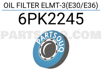 Mahle 6PK2245 OIL FILTER ELMT-3(E30/E36)