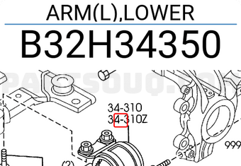 Mazda B32H34350 ARM(L),LOWER
