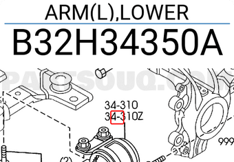 Mazda B32H34350A ARM(L),LOWER