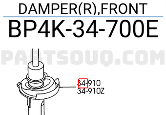 Mazda BP4K34700E DAMPER(R),FRONT
