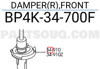 Mazda BP4K34700F DAMPER(R),FRONT