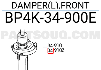 Mazda BP4K34900E DAMPER(L),FRONT