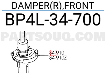 Mazda BP4L34700 DAMPER(R),FRONT