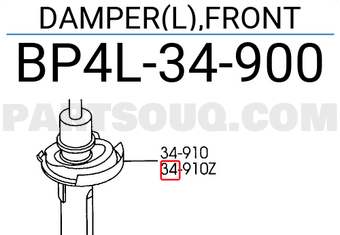 Mazda BP4L34900 DAMPER(L),FRONT