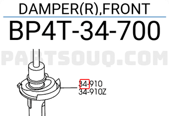 Mazda BP4T34700 DAMPER(R),FRONT