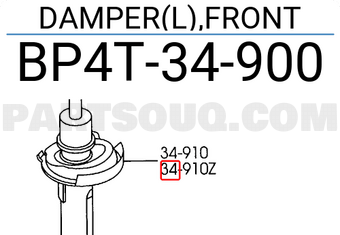 Mazda BP4T34900 DAMPER(L),FRONT