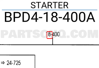 Mazda BPD418400A STARTER