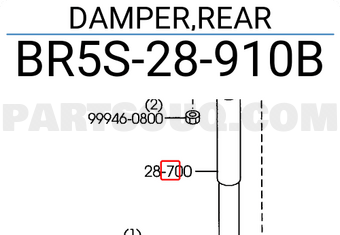 Mazda BR5S28910B DAMPER,REAR