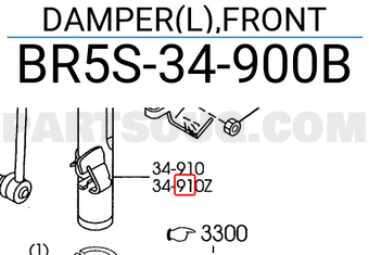 Mazda BR5S34900B DAMPER(L),FRONT
