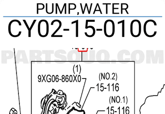 Mazda CY0215010C PUMP,WATER