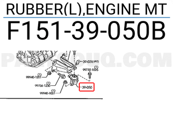 Mazda F15139050B RUBBER(L),ENGINE MT
