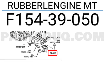 Mazda F15439050 RUBBERLENGINE MT